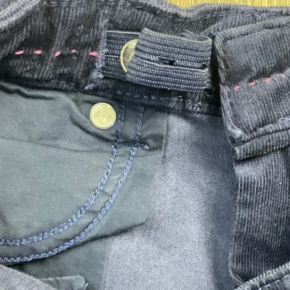 Vineyard Vines Corduroy‎ Straight Leg Pants Girls 12 Navy Blue Adjustable Preppy